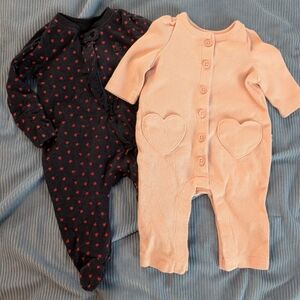 GAP Heart Valentines Onesies